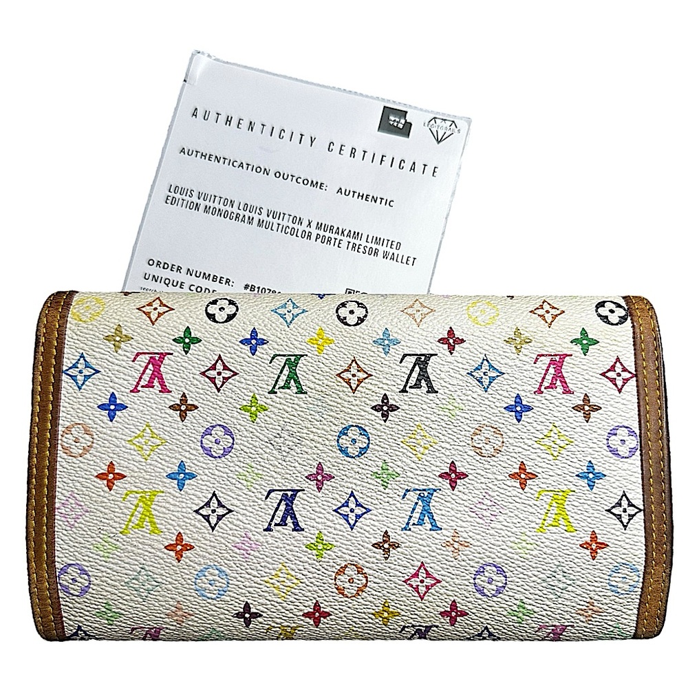 Louis Vuitton x Murakami LMT ED. Monogram Multicolor Porte Tresor Wallet W/ COA - Picture 2 of 16